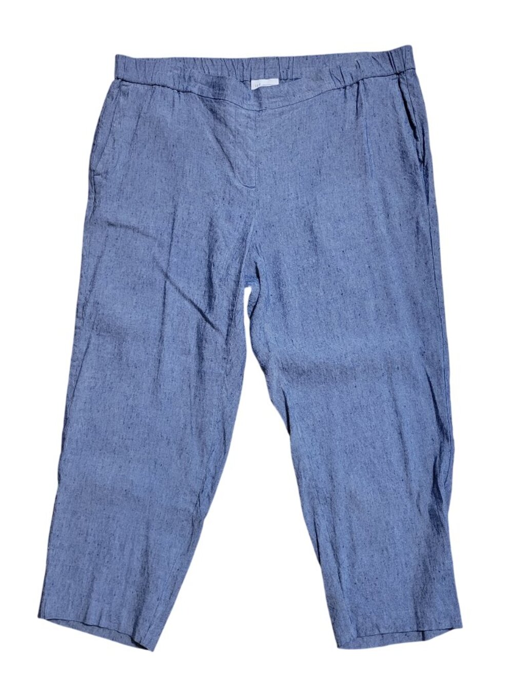 J. Jill Linen Stretch Pull-On Ankle Pants - Size XL